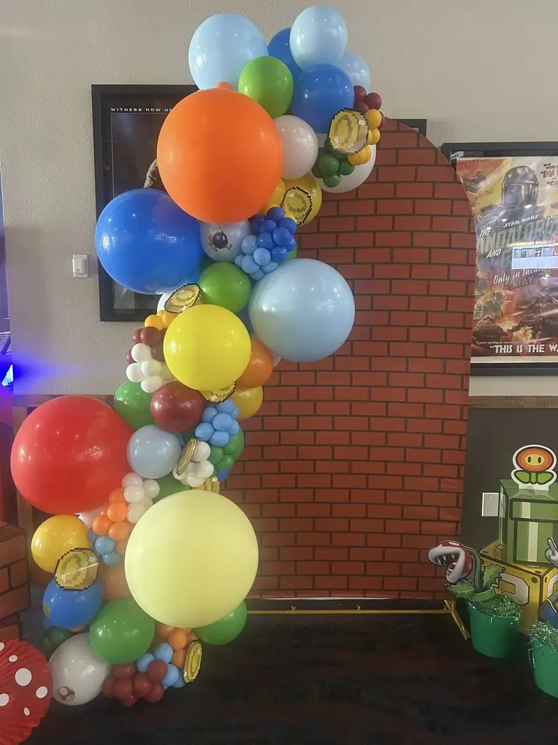 Balloon installation by Balloons and More Party Store