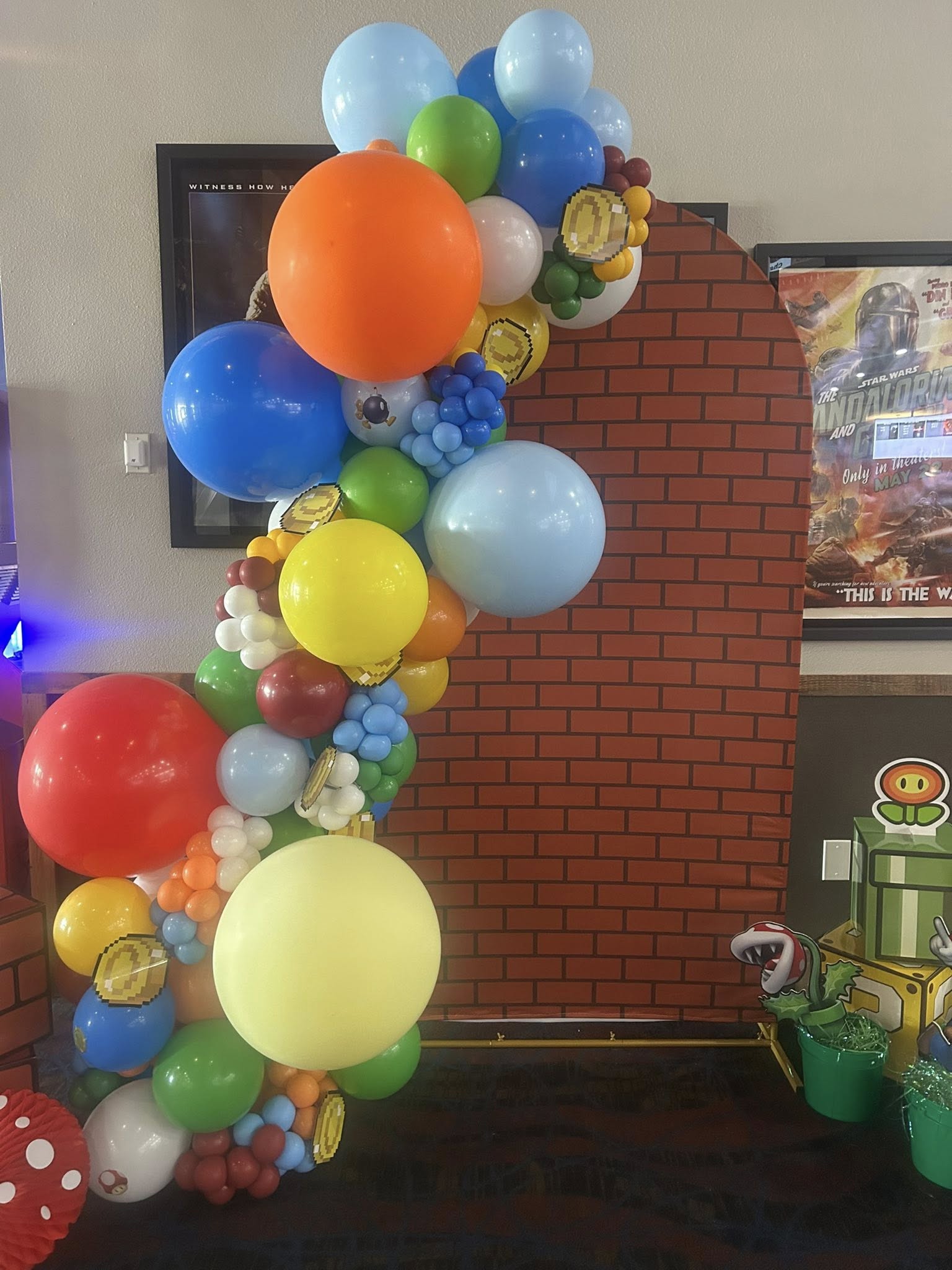 Balloon installation by Balloons and More Party Store