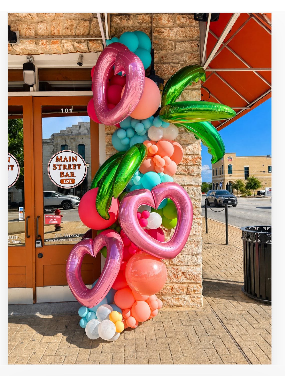 Balloon installation by Balloons and More Party Store